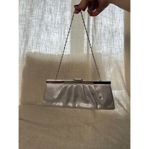 Vintage Silver Cloth Handbag – Cute Mini Evening Purse Retro Y2K Coquette Chic T